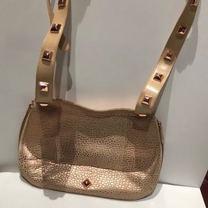 Boston Proper leather messenger bag